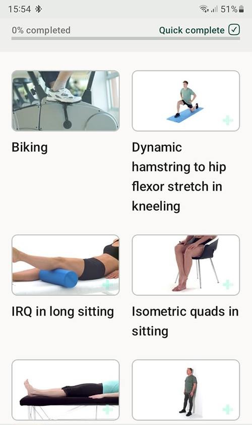 Osgood-Schlatter exercise program