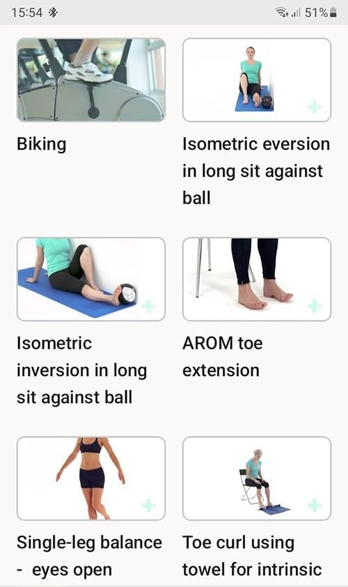 Posterior ankle impingement exercise program